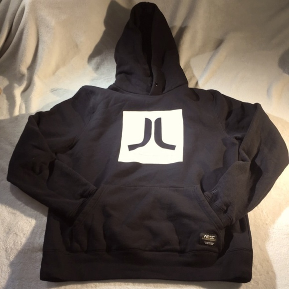 Unisex WESC Black Graphic Hoodie